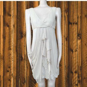 Vintage y2k Deadstock Draped Ruffled Dress